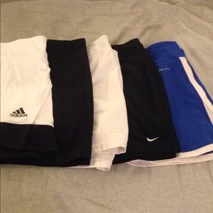 Lot of 5 tennis skirts, 4 Nike, 1 adidas. Deal!